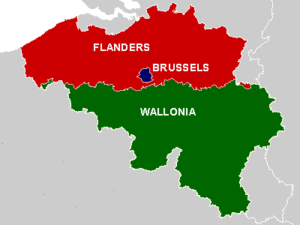 Map of Belgium / Flanders